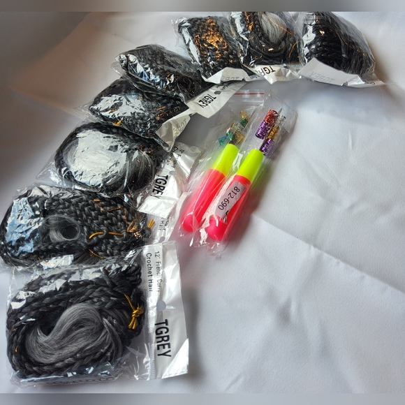 French Curl Crochet Braids 12 Inch Pre-Looped‎ Goddess Box Braids with Curly - Picture 4 of 4